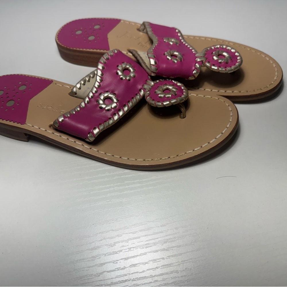 Pink Leather Women's Sandals
